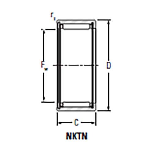 Koyo/JTEKT Machined Type Needle Roller Bearing w/o Inner Ring Poly Cage 10 x 17 x 16mm2