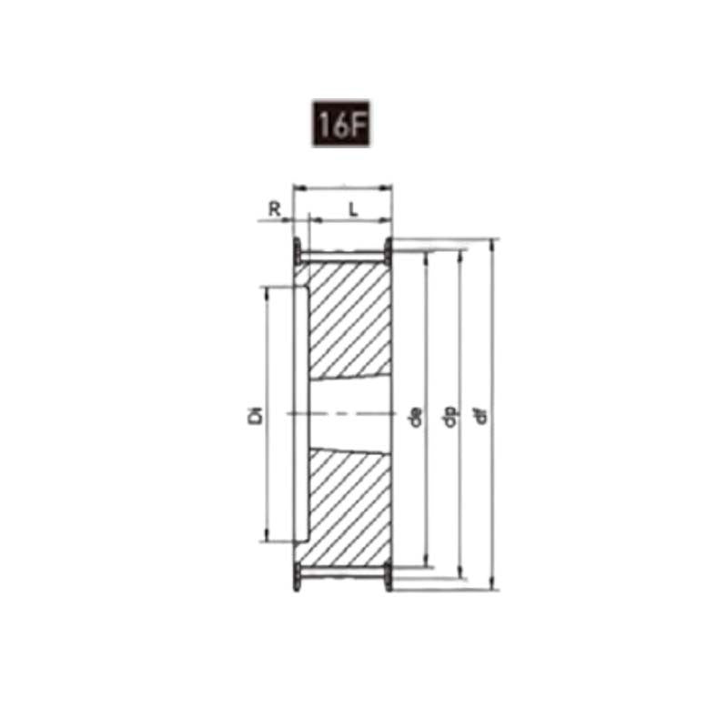 L100 Series Taper Lock Imperial Timing Belt Pulley - AIMS Industrial Supplies