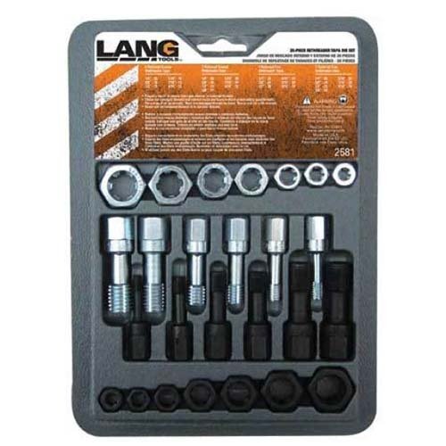 Lang Tools Thread Restorer Fine and Coarse SAE Kit, 26 Pieces - AIMS Industrial Supplies