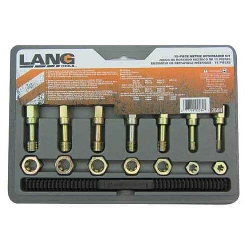 Lang Tools Thread Restorer Metric Kit, 15 Pieces - AIMS Industrial Supplies