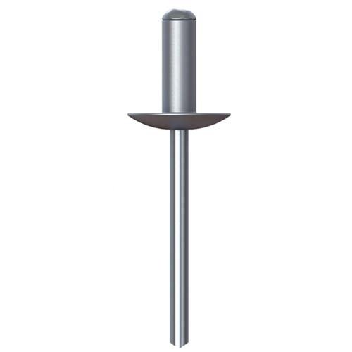 Large Flange Dome Head Rivet AL 5052 Steel Zinc Plated - AIMS Industrial Supplies