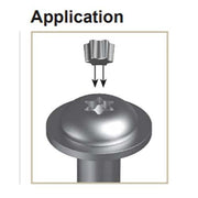 LB01 Security Recess Plug Torx Zinc Plated