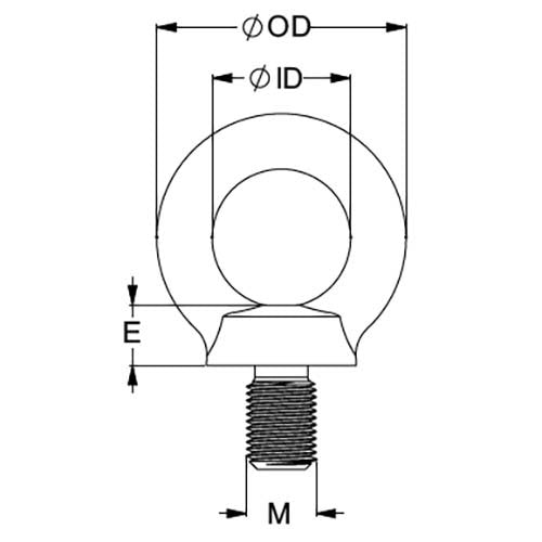 Lifting Eye Bolt DIN 580 - Zinc Yellow Passivate2