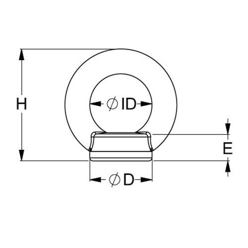 Lifting Eye Nut DIN 582 - Zinc Yellow Passivate2