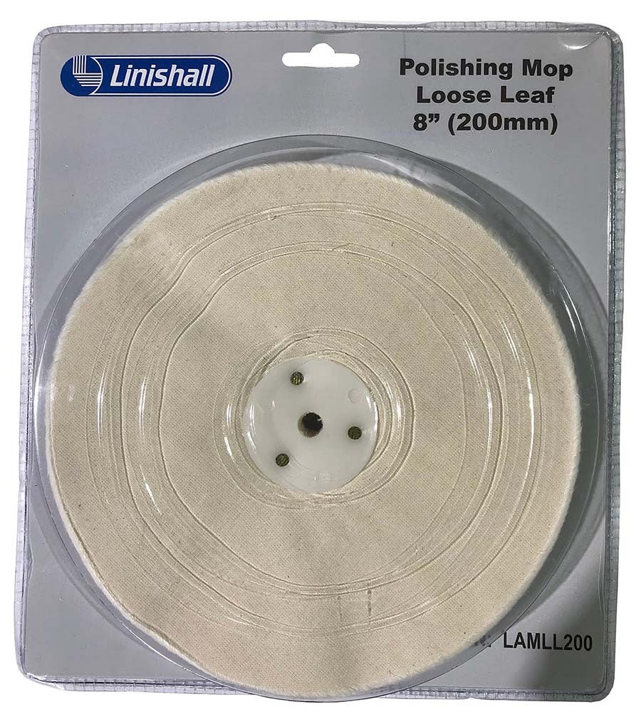 Linishall Polishing Mop Loose Leaf 200mm (8")