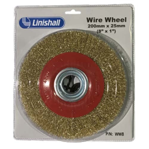 Linishall Wire Wheel 8 x 1" (200 x 25mm)