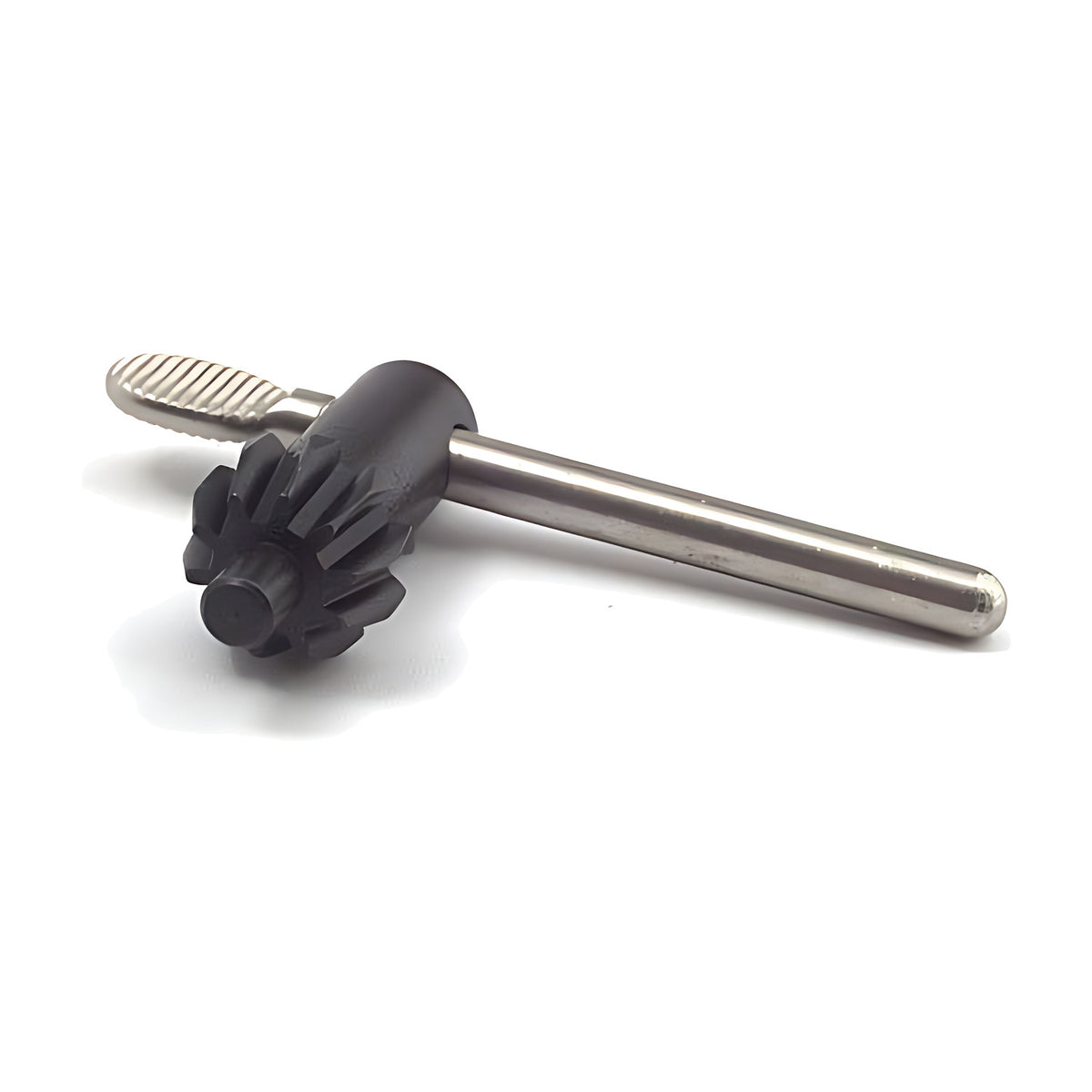 Llambrich Imperial Chuck Key, steel key with a ribbed handle and a toothed black pinion