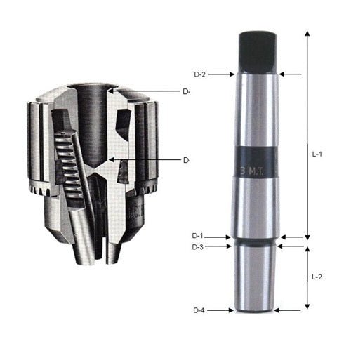 Llambrich Drill Chuck Arbor Morse Taper To DIN Taper - AIMS Industrial Supplies