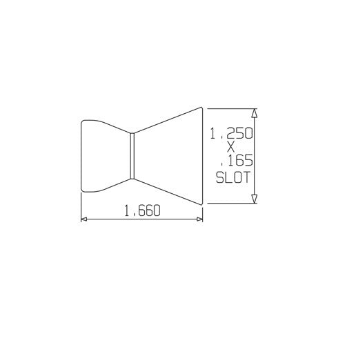 Loc-Line 1 1/4" Acid Resistant Flare Nozzle for 1/2" Modular Hose - Pack of 22