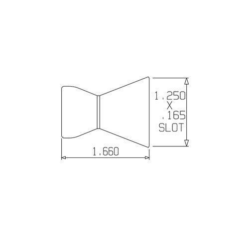 Loc-Line 1 1/4" Flare Nozzle for 1/2 Modular Hose - AIMS Industrial Supplies