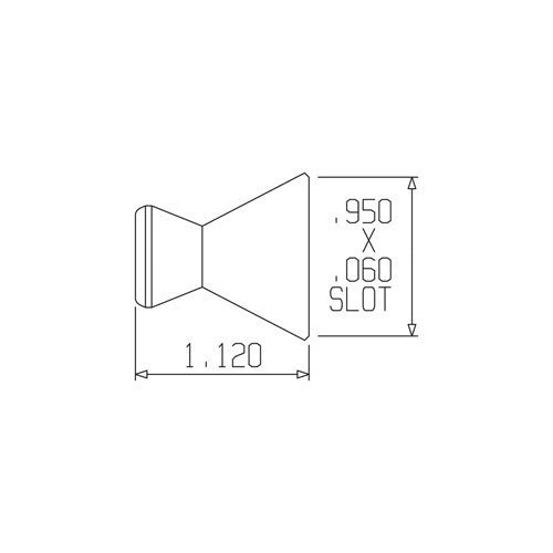 Loc-Line 1" Flare Nozzle for 1/4" Modular Hose - AIMS Industrial Supplies