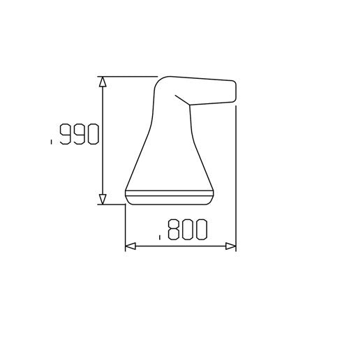 Loc-Line 1/16" 90° Nozzle for 1/4 Modular Hose2