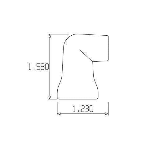 Loc-Line 1/2" 90° Nozzle for 1/2 Modular Hose - AIMS Industrial Supplies