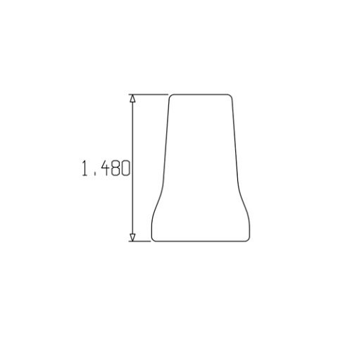 Loc-Line 1/2" Acid Resistant Round Nozzle for 1/2" Modular Hose - Pack of 4 - AIMS Industrial Supplies