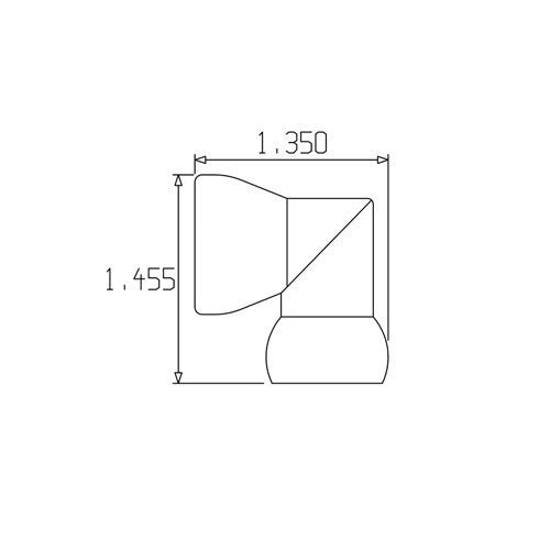 Loc-line 1/2" Elbow Fitting for 1/2 Modular Hose - AIMS Industrial Supplies