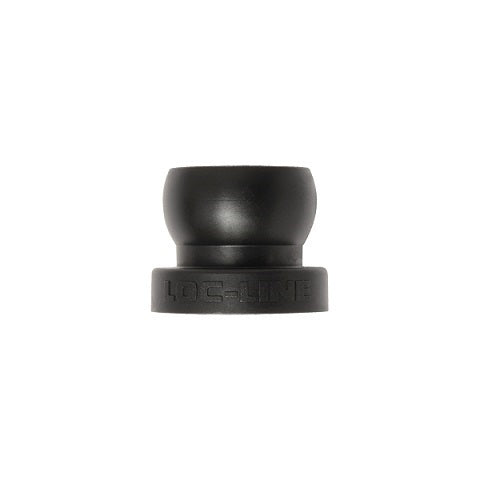 Loc-Line 1/2" Fixed Mount for  Modular Hose - Pack of 2, Black