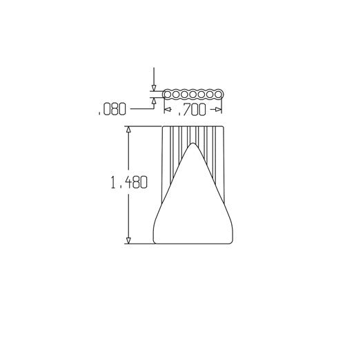 Loc-Line 1/2" Flat 7 Hole Nozzle for Modular Hose - Pack of 42