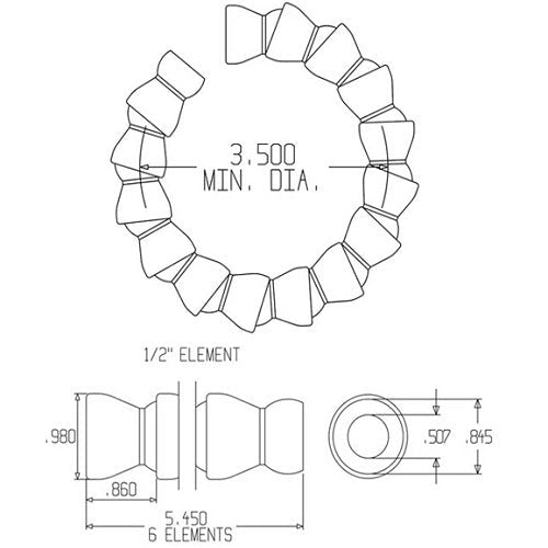 Loc-Line 1/2" Modular Hose Segment Pack - AIMS Industrial Supplies