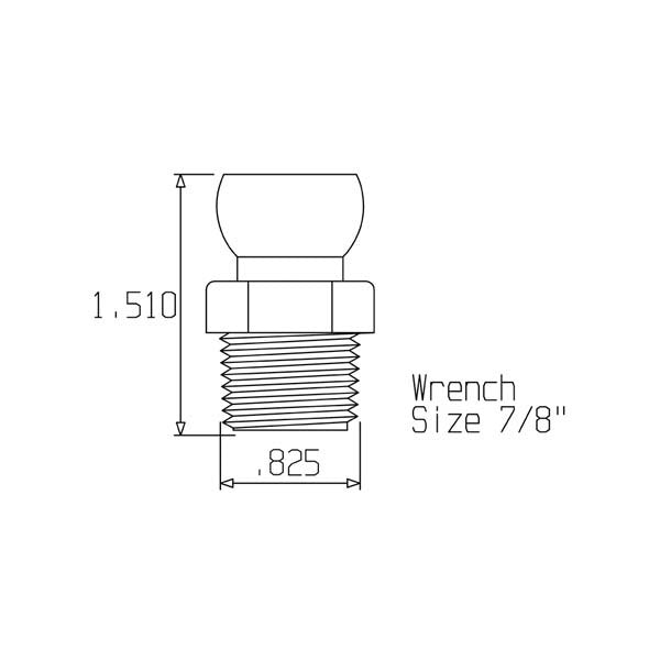 Loc-Line 1/2" NPT Connector for 1/2 Modular Hose - AIMS Industrial Supplies