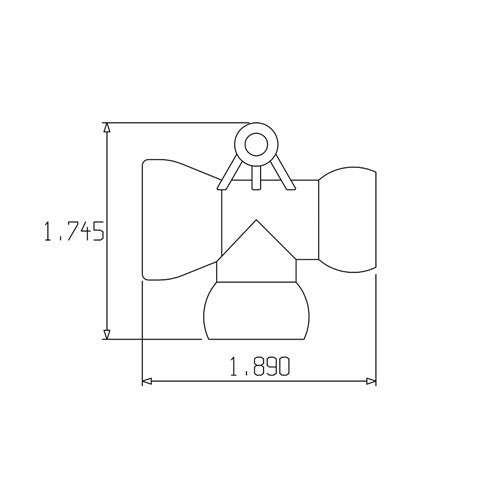 Loc-Line 1/2" T Fitting for 1/2 Modular Hose2