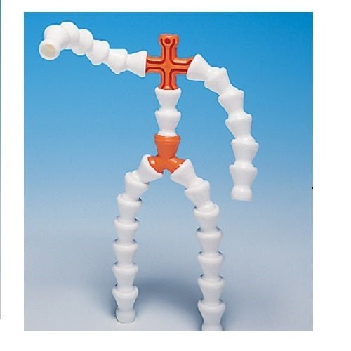 Loc-Line 1/4" 4 Way Cross for 1/4" Modular Hose - Pack of 20 - AIMS Industrial Supplies
