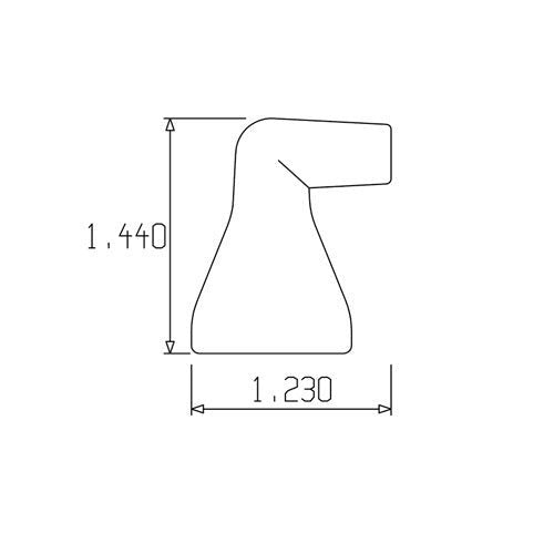 Loc-Line 1/4" 90° Nozzle for 1/2 Modular Hose - AIMS Industrial Supplies