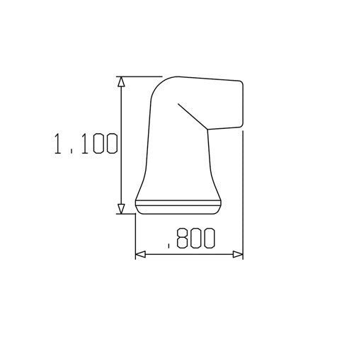 Loc-Line 1/4" 90° Nozzle for 1/4" Modular Hose - AIMS Industrial Supplies