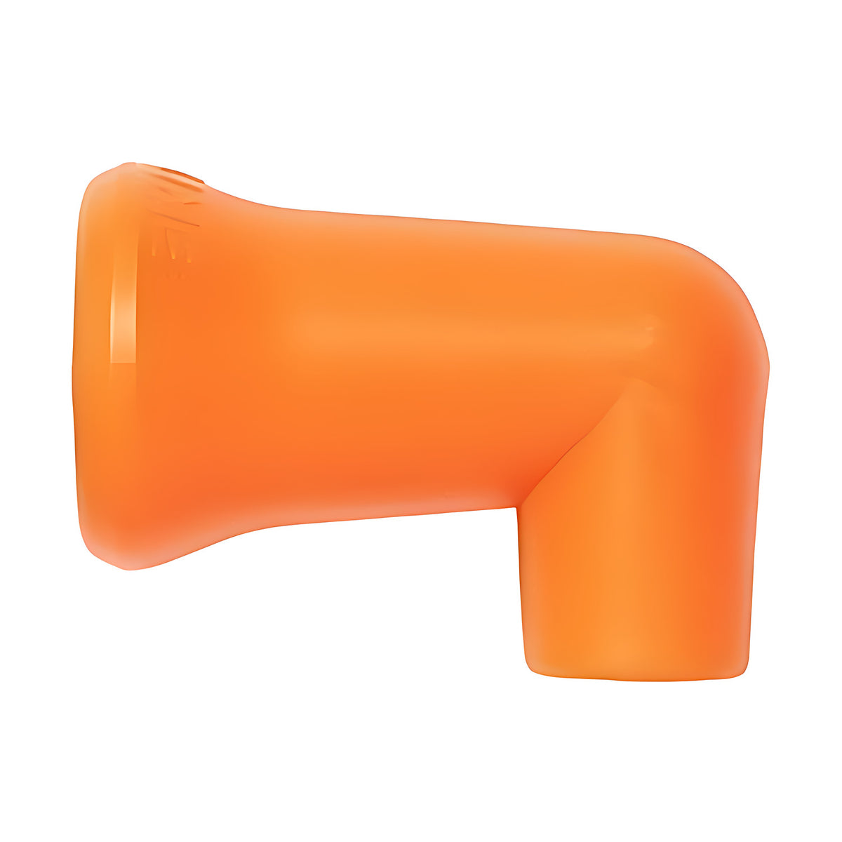 Loc-Line 1/4" 90° Nozzle for 1/4" Modular Hose, orange 90 degree nozzle with short wide outlet