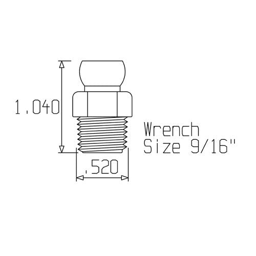 Loc-Line 1/4" Acid Resistant NPT Connector for 1/4" Modular Hose - AIMS Industrial Supplies