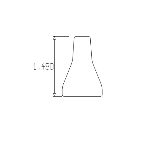Loc-Line 1/4" Acid Resistant Round Nozzle for 1/2" Modular Hose - Pack of 42