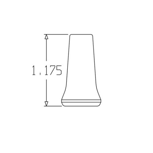 Loc-Line 1/4" Acid Resistant Round Nozzle for 1/4" Modular Hose - AIMS Industrial Supplies