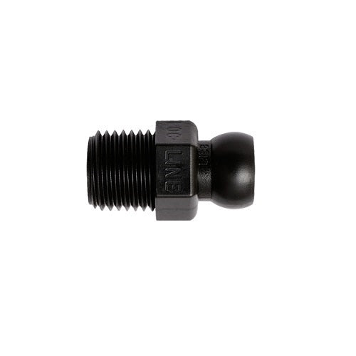 Loc-Line 1/4" BSPT Connector for 1/4" Modular Hose - Pack of 50, Black