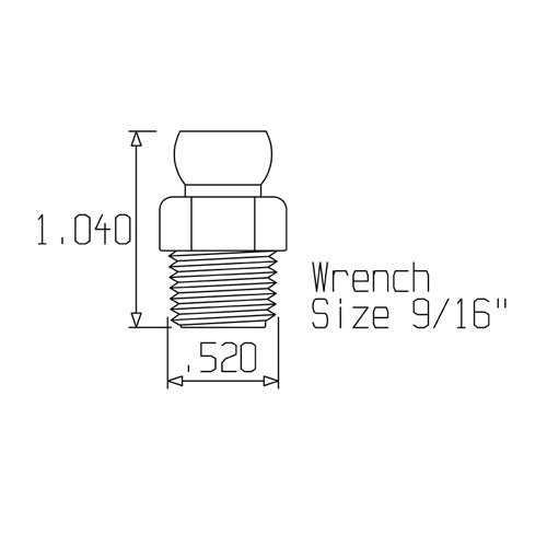 Loc-line 1/4" BSPT Connector for 1/4 Modular Hose2
