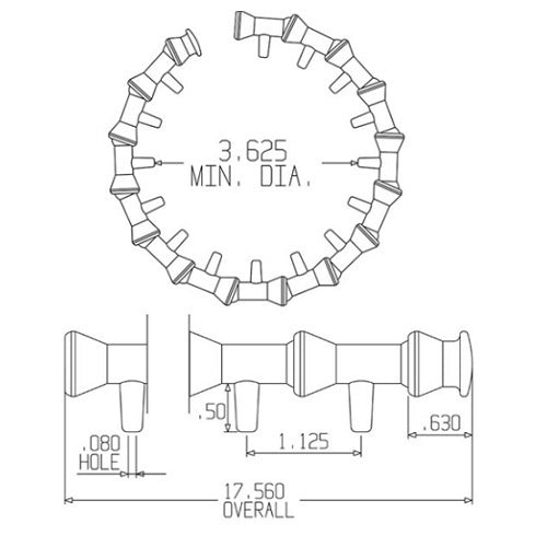 Loc-line 1/4" Circle Flow Nozzle Kit for 1/4 Modular Hose2