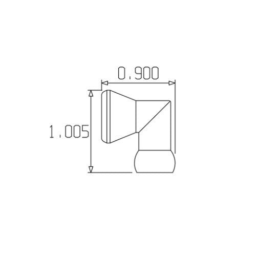 Loc-line 1/4" Elbow Fitting for 1/4" Modular Hose - AIMS Industrial Supplies
