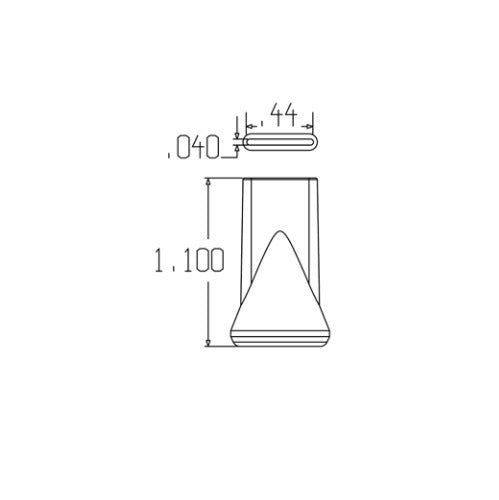 Loc-Line 1/4" Flat Slot 60 Nozzle for 1/4" Modular Hose - AIMS Industrial Supplies