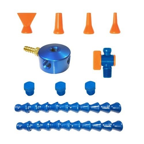 Loc-Line 1/4" Magnetic Base Manifold Kit for Modular Hose - AIMS Industrial Supplies