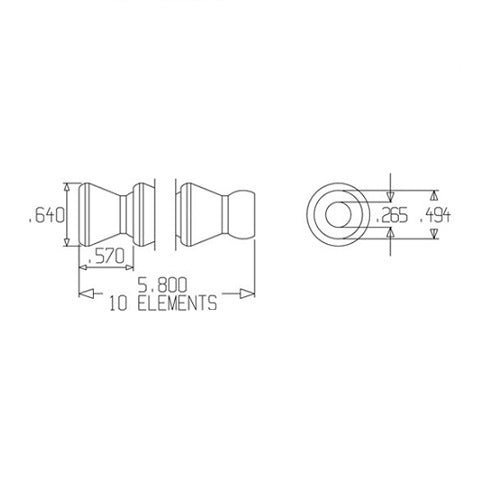 Loc-Line 1/4" Modular Hose Segment - AIMS Industrial Supplies