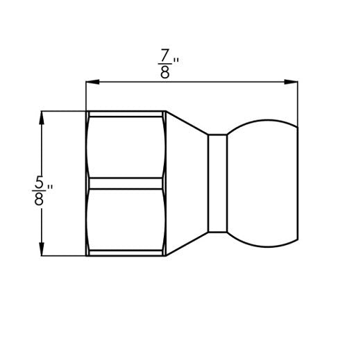 Loc-Line 1/4" SAE Flare Nut Adapter for 1/4" Modular Hose - Pack of 4 - AIMS Industrial Supplies