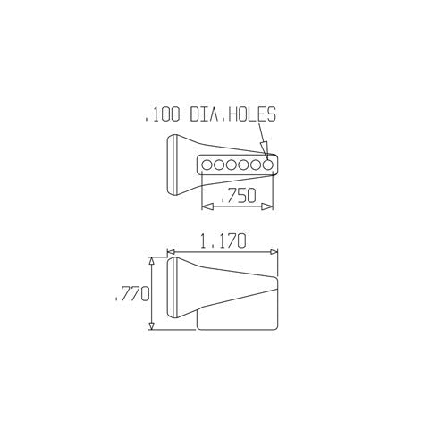 Loc-Line 1/4" Spray Bar Nozzle for 1/4" Modular Hose - AIMS Industrial Supplies
