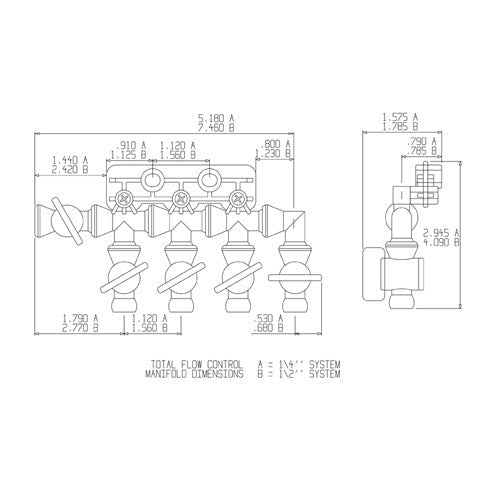 Loc-Line 1/4" Total Flow Control Manifold Kit for Modular Hose - AIMS Industrial Supplies