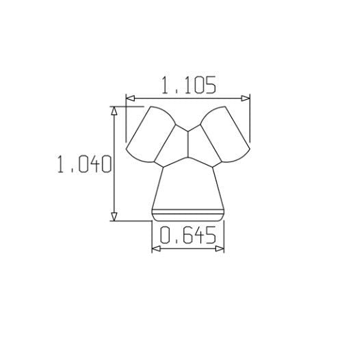 Loc-Line 1/4" Y Fitting for 1/4" Modular Hose - AIMS Industrial Supplies