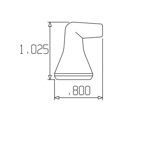Loc-Line 1/8" 90° Nozzle for 1/4" Modular Hose - AIMS Industrial Supplies