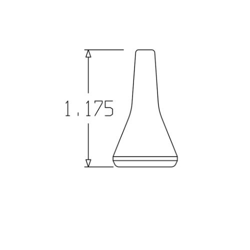 Loc-Line 1/8" Round Nozzle for 1/4" Modular Hose - AIMS Industrial Supplies
