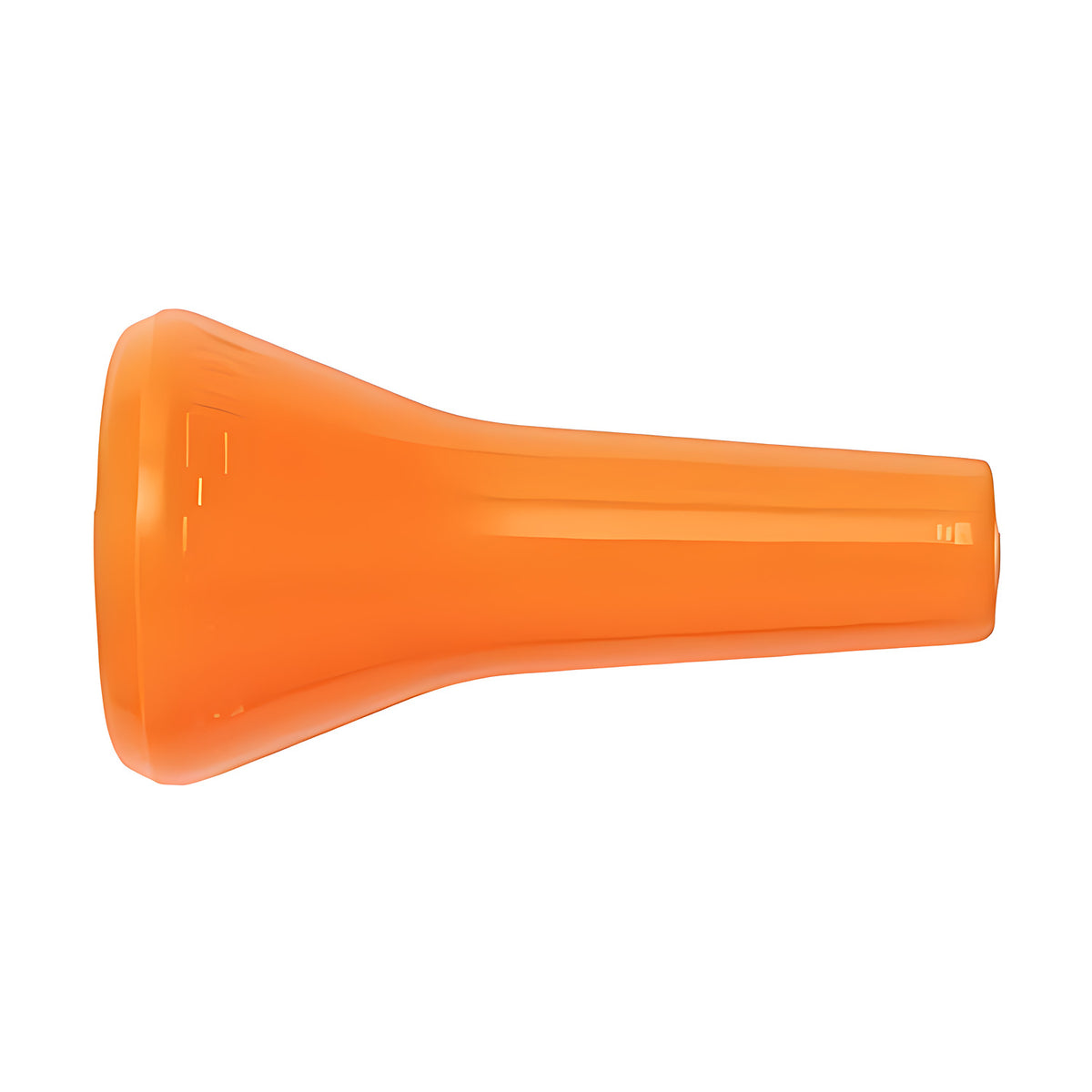 Loc-Line 1/8" Round Nozzle for 1/4" Modular Hose, orange small round nozzle with narrow outlet