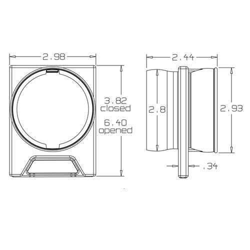 Loc-Line 2 1/2" Slide Valve - Pack of 12