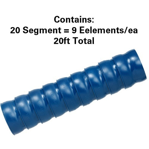 Loc-Line 2-1/2" Vacuum Hose Segment - 20 feet Total Length
