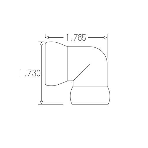 Loc-Line 3/4" Elbow Fitting for 3/4" Modular Hose - AIMS Industrial Supplies