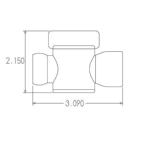 Loc-Line 3/4" Female NPT Valve for 3/4" Modular Hose - AIMS Industrial Supplies