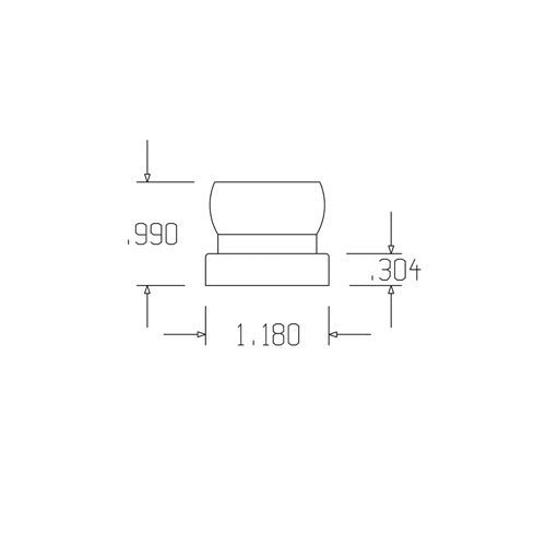 Loc-Line 3/4" Fixed Mount for 3/4" Modular Hose - AIMS Industrial Supplies